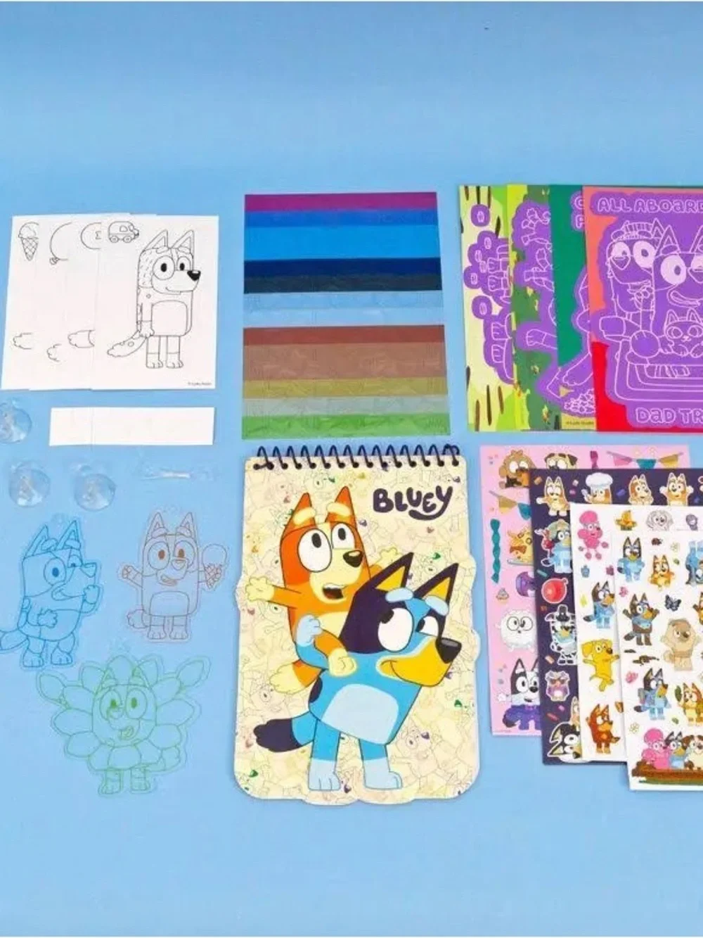 Blue Character Kids Stationery Organizer and Art Set